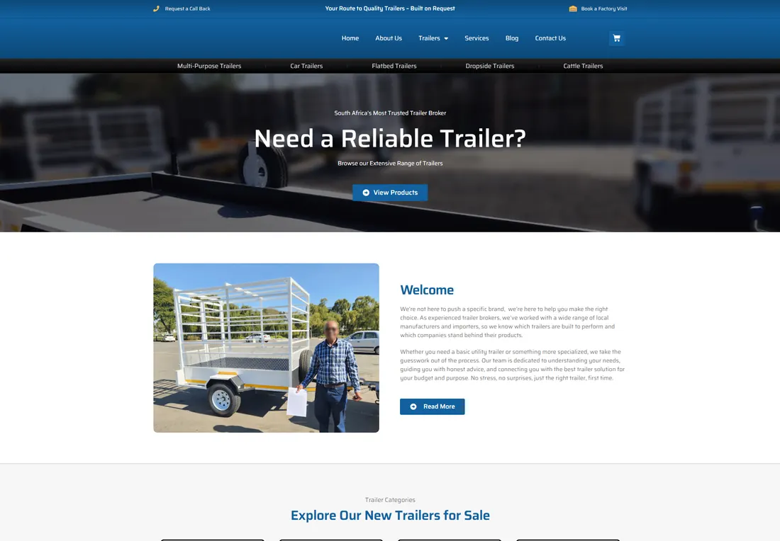 Trailer dealership